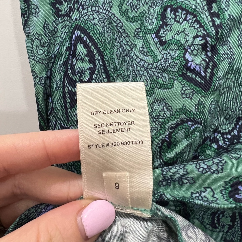 Rebecca Taylor Tailored Jade Combo Margaux Paisley Sleeveless Top Size 6 US $250 - Picture 6 of 6